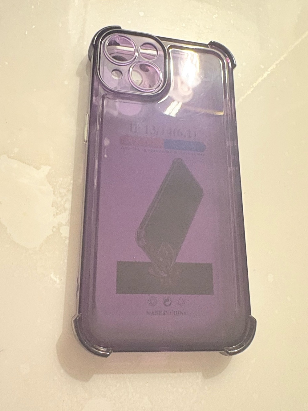 Purple Transparent Phone Case For iPhone 14 Brand Unspecified